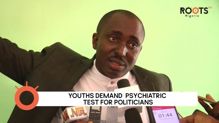 YOUTHS DEMAND  PSYCHIATRIC TEST FOR POLITICIANS