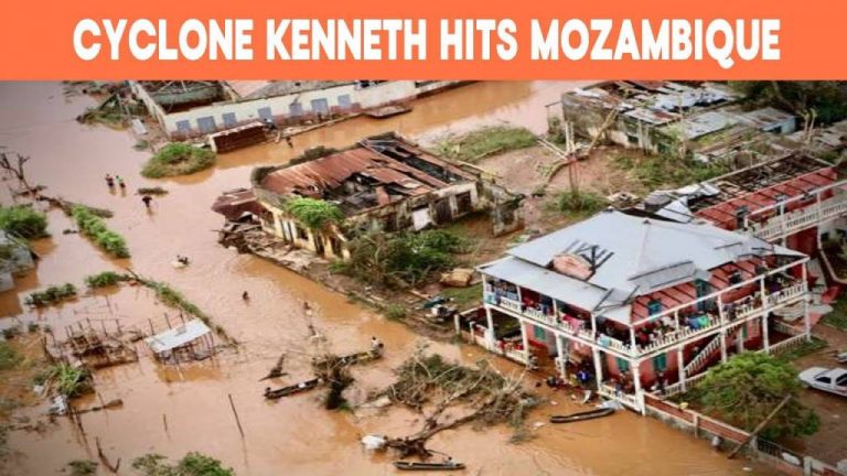 Cyclone Kenneth hits Mozambique