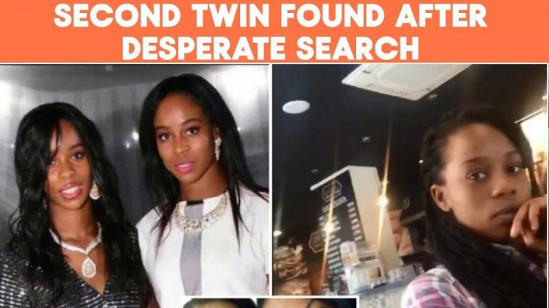 Second twin found after desperate search