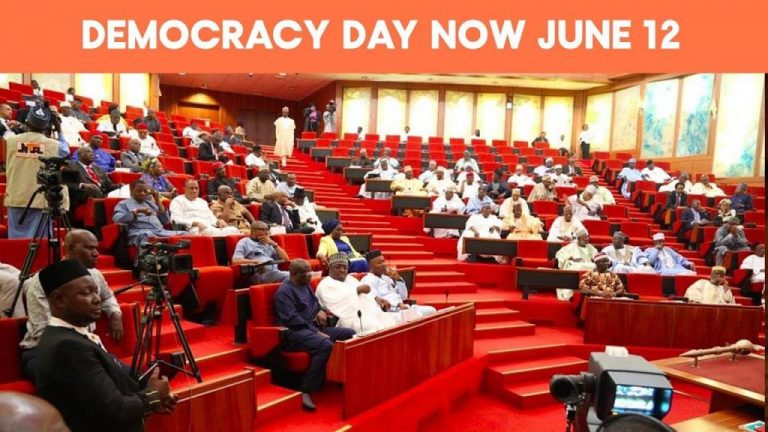 Senate Passes Bill for June 12 Democracy Day