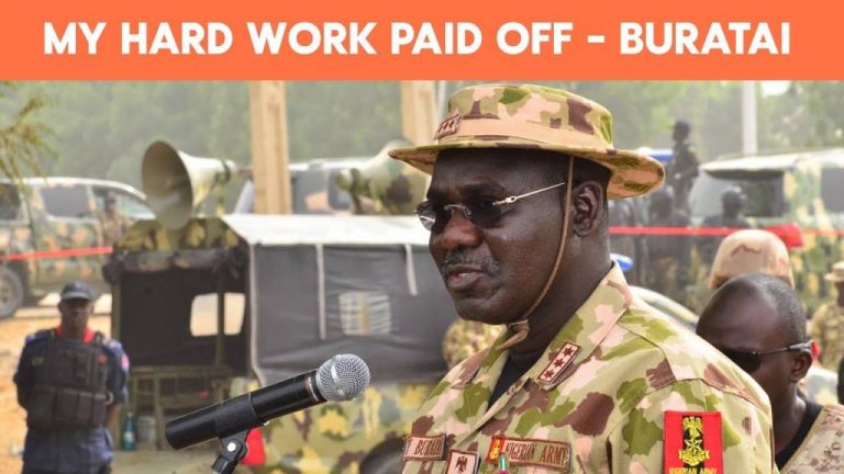 My Hard work Paid off – Buratai