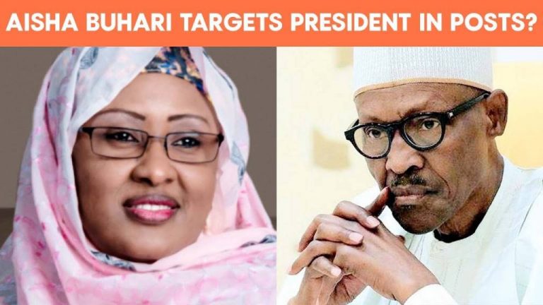 Shots Fired: First Lady Targets Buhari In Posts?