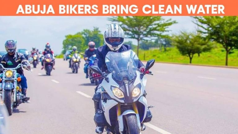 Abuja Bikers Taking Clean Water to  Communities