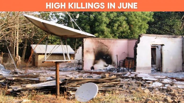 June Records 353 Killings and 60 Kidnappings