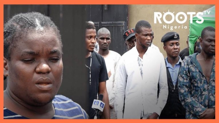 Cameroonian Woman Paraded Alongside 57 Suspected Criminals