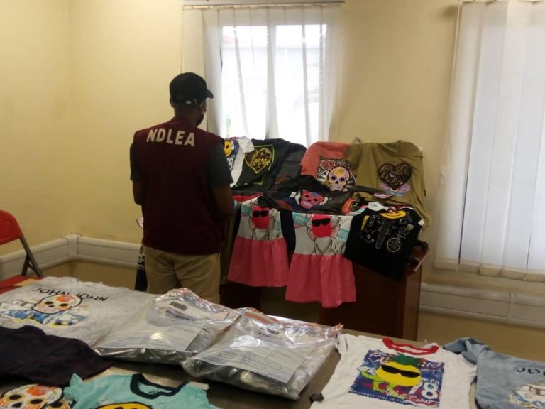 NDLEA arrests trafficker with cocaine concealed in t-shirts at Lagos airport