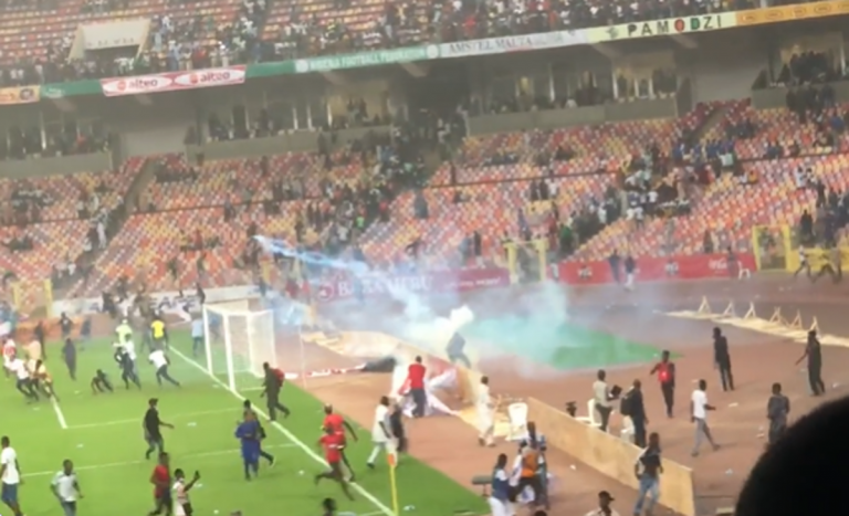 World Cup: Angry fans destroy Abuja stadium pitch, technical area