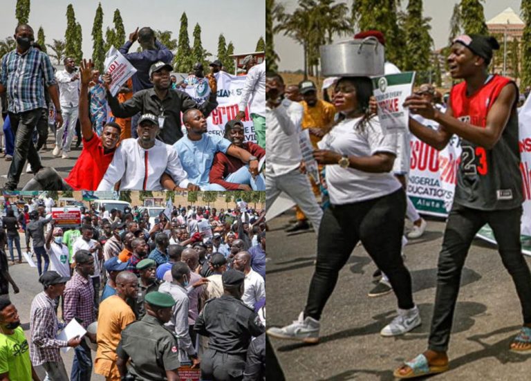 ASUU Strike: Students protest in Ibadan